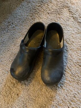 Dansko Black Professional Slip-On Clogs